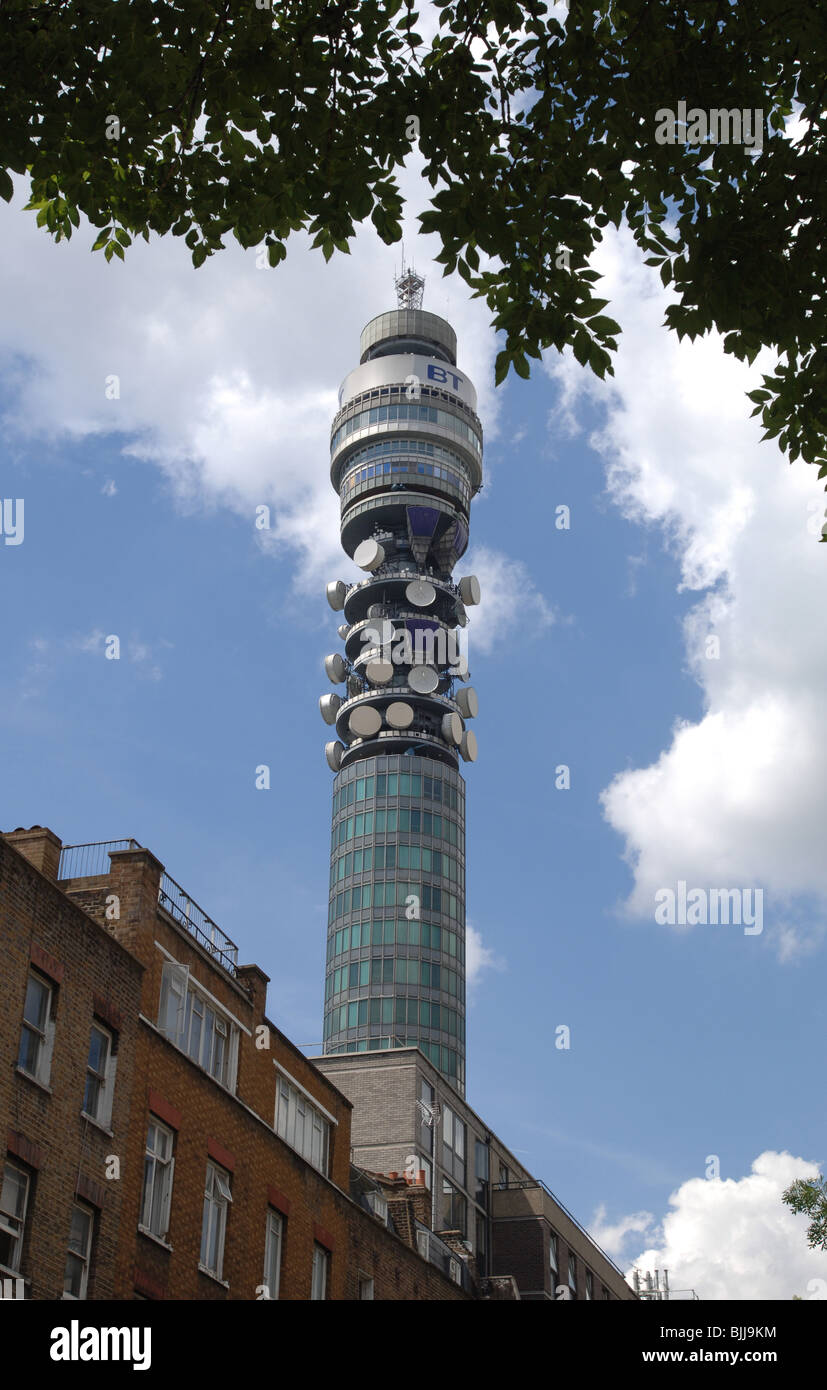 Der BT Tower, ehemals der Post Office Tower in London Stockfoto