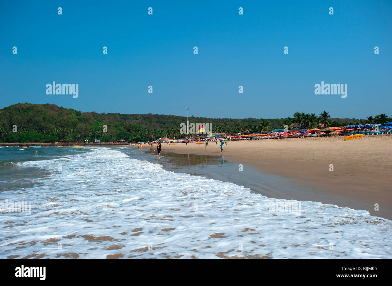 Baga Beach, Goa, Indien Stockfoto