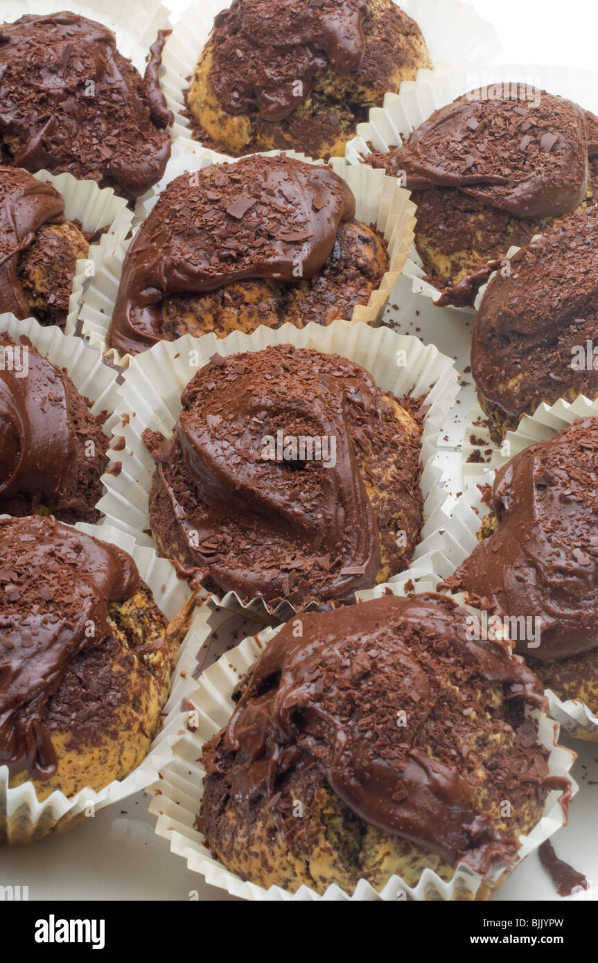 Schokolade Cup Cakes - Johannes Gollop Stockfoto