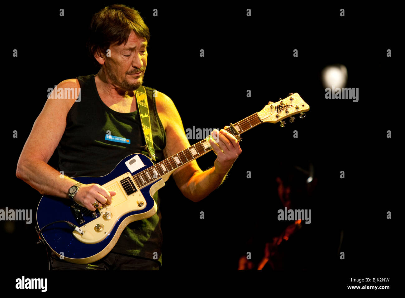 Britischer Sänger und Songwriter Chris Rea live Auftritt in der Konzerthalle im KKL in Luzern, Schweiz, Europa Stockfoto