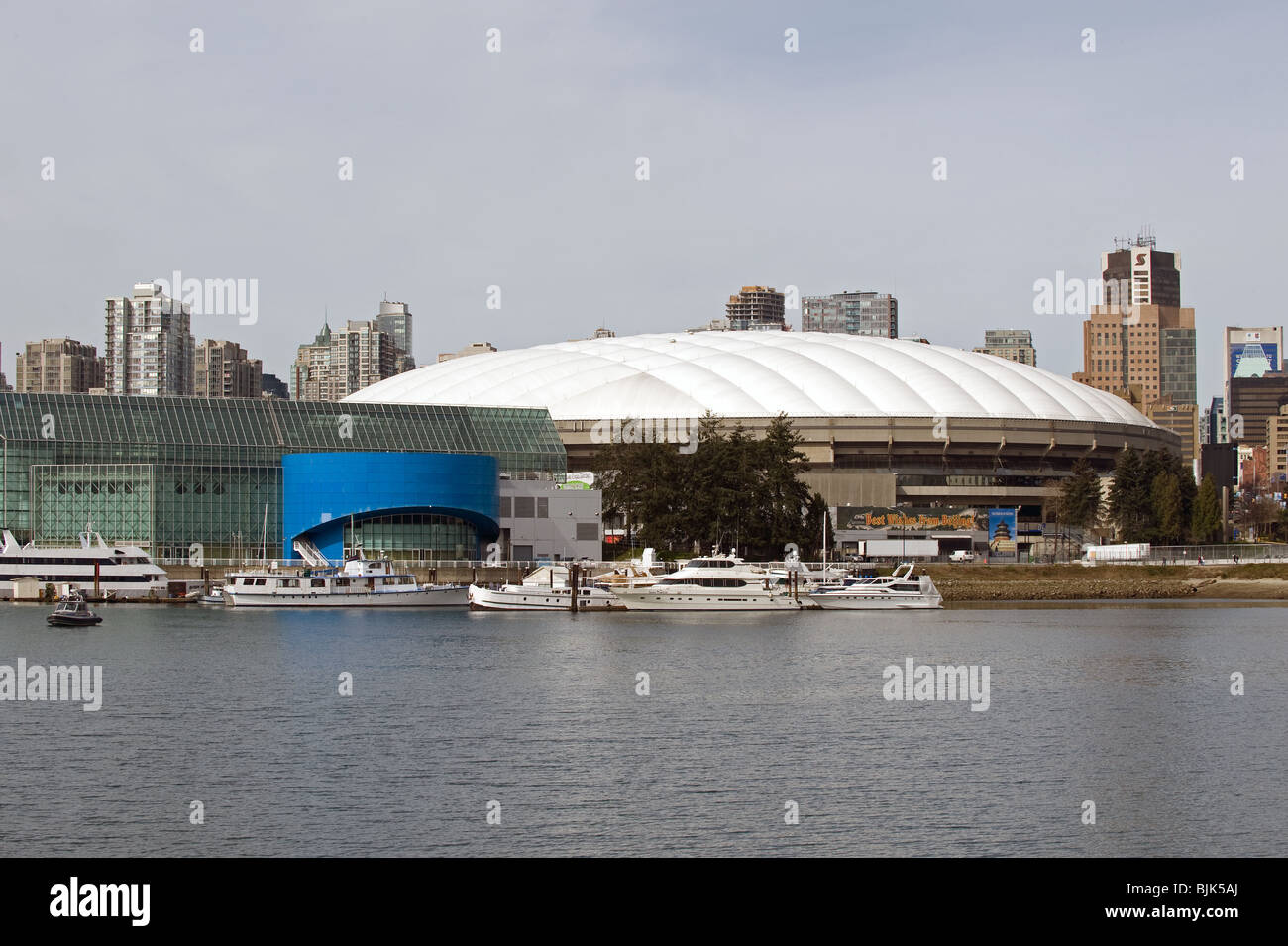 Die Kuppel des BC Place Stadium in Vancouver, BC Kanada, Ort der Olympischen Winterspiele 2010 Eröffnung und Schlussfeier Stockfoto