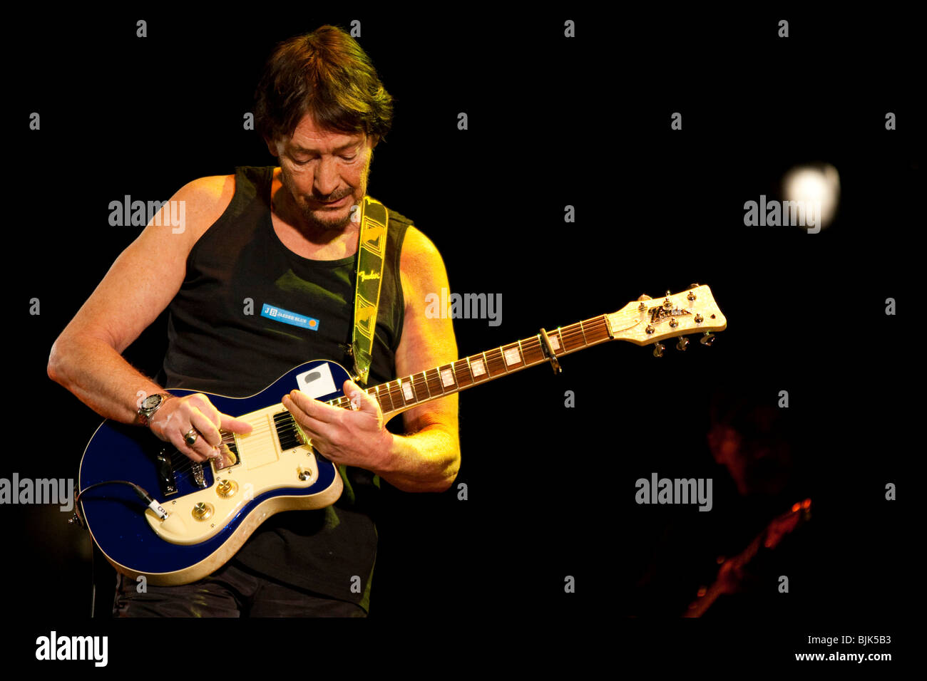 Britischer Sänger und Songwriter Chris Rea live Auftritt in der Konzerthalle im KKL in Luzern, Schweiz, Europa Stockfoto
