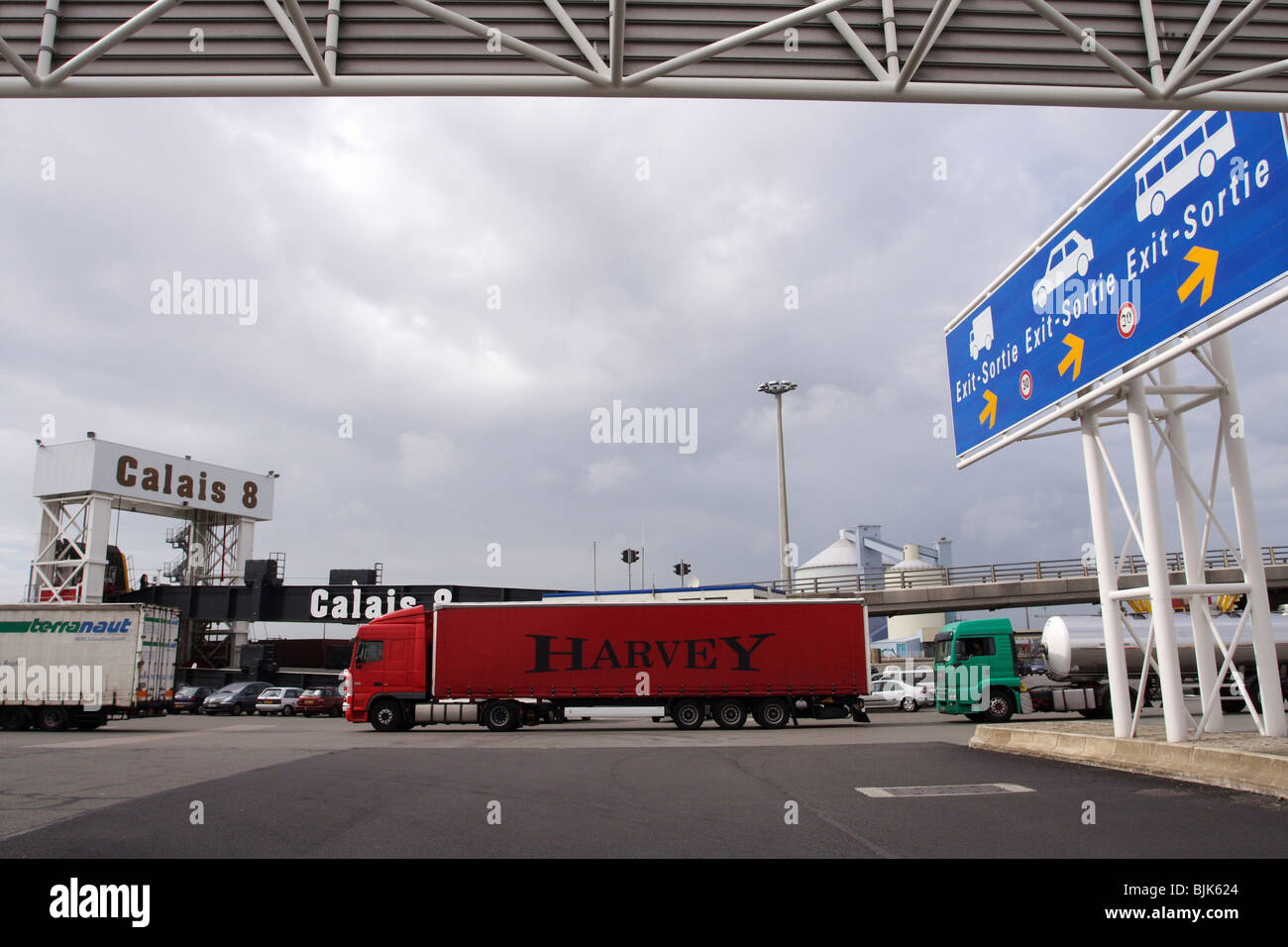 Hafen in Calais, Frankreich Stockfoto
