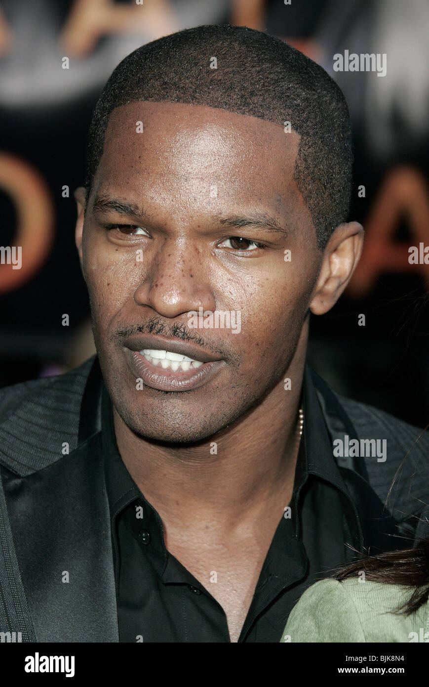 JAMIE FOXX Sicherheiten FILM Weltpremiere ORPHEUM THEATRE LOS ANGELES USA 2. August 2004 Stockfoto