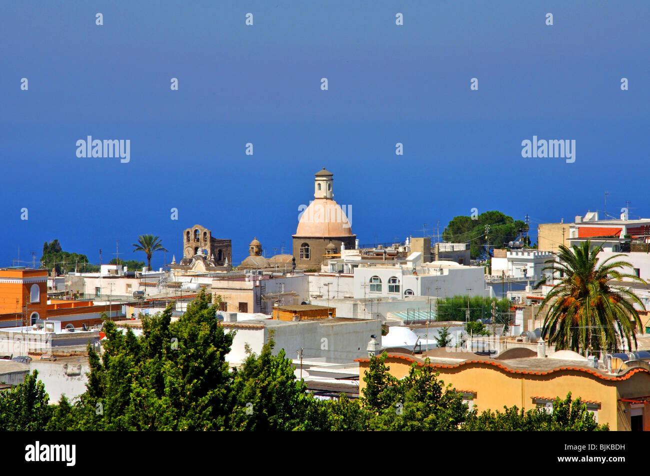 Anacapri Stadt Capri Italien Italia Stockfoto