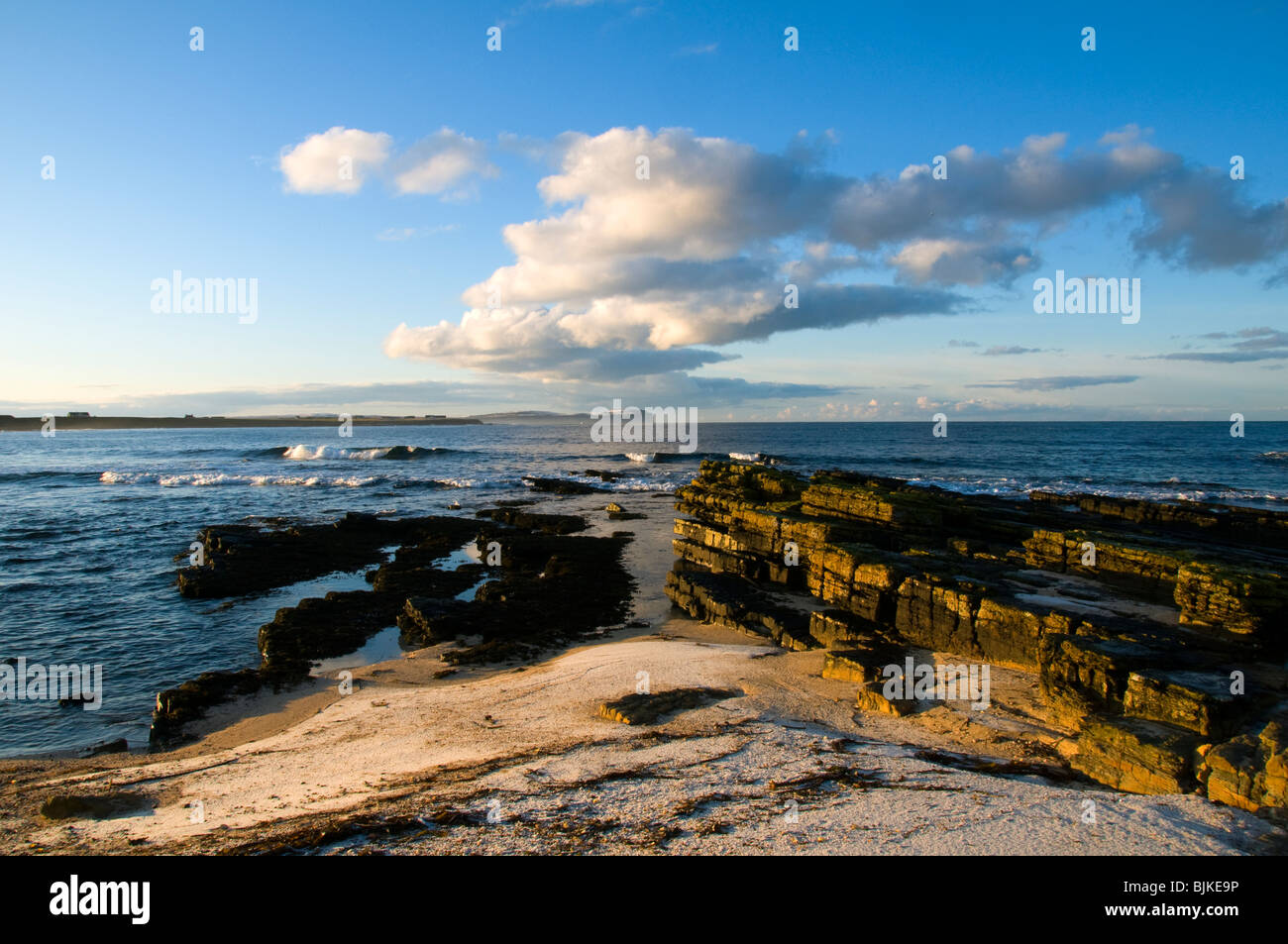 Dunnet Head von Wester Haven, an der nördlichen Küste von Caithness, Schottland, UK Stockfoto