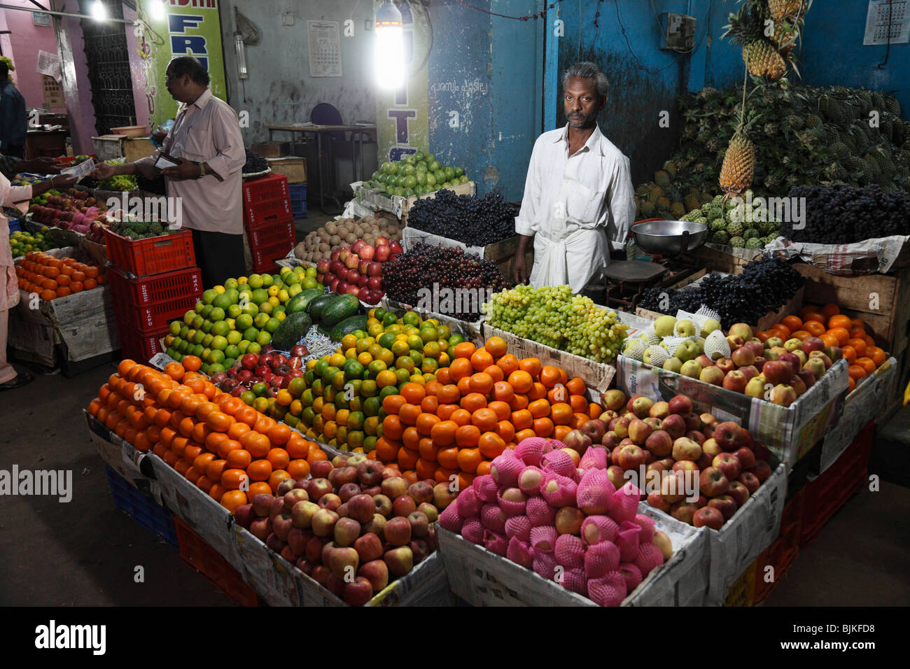 Chalai Markt, Trivandrum, Thiruvananthapuram, Kerala Zustand, Indien, Asien Stockfoto