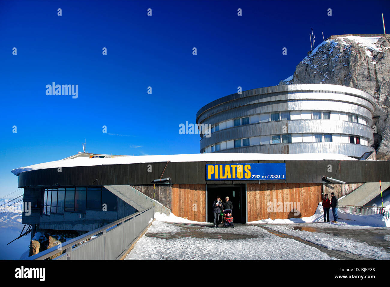 Hotel Bellevue Pilatus Berg Pilatus Schweizer Berge Landschaft bergig