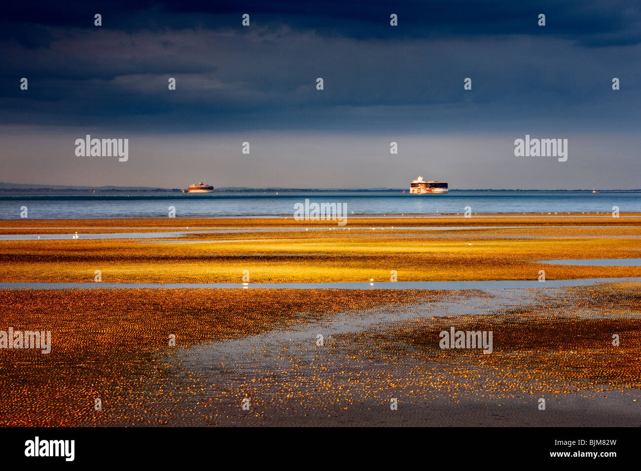 Festungen auf dem Solent. Isle Of Wight, England, Vereinigtes Königreich Stockfoto