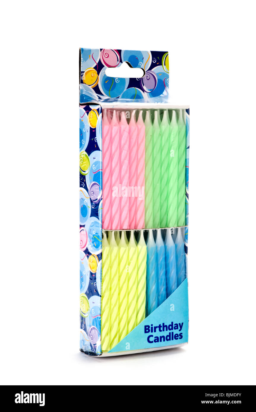 Schachtel mit Geburtstag cdandles Stockfoto
