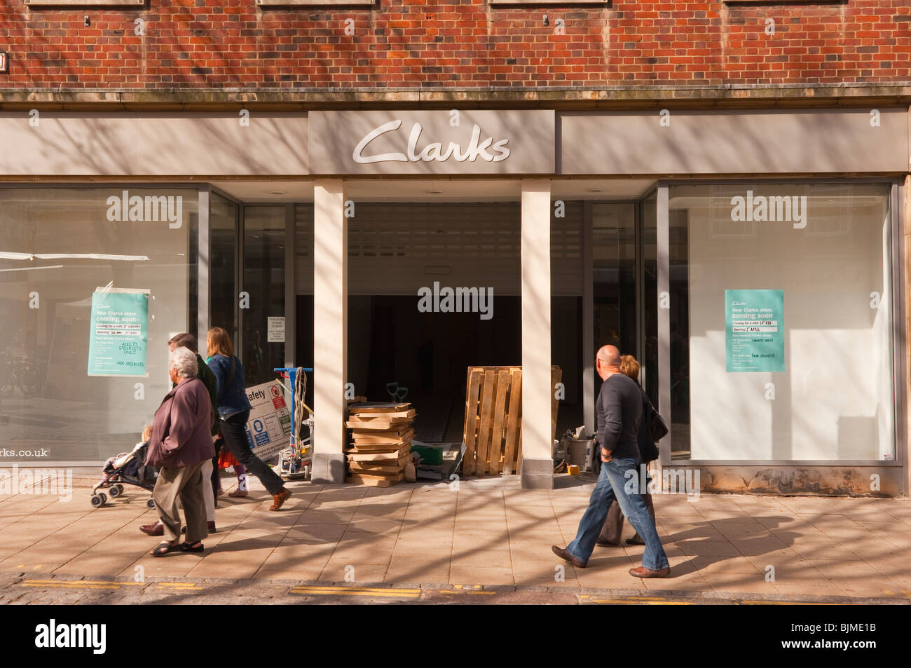 Ein Geschäft neu ausgestattet in Norwich, Norfolk, England, Großbritannien, Uk Stockfoto