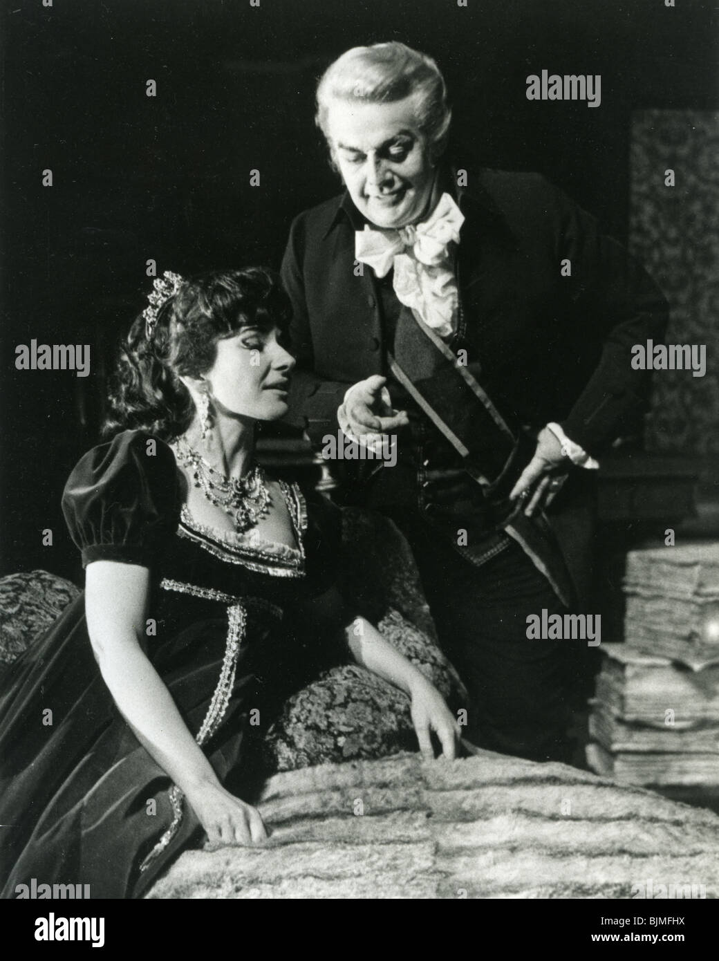 TOSCA - Maria Callas und Tito Gobbi im Juli 1965 Stockfoto