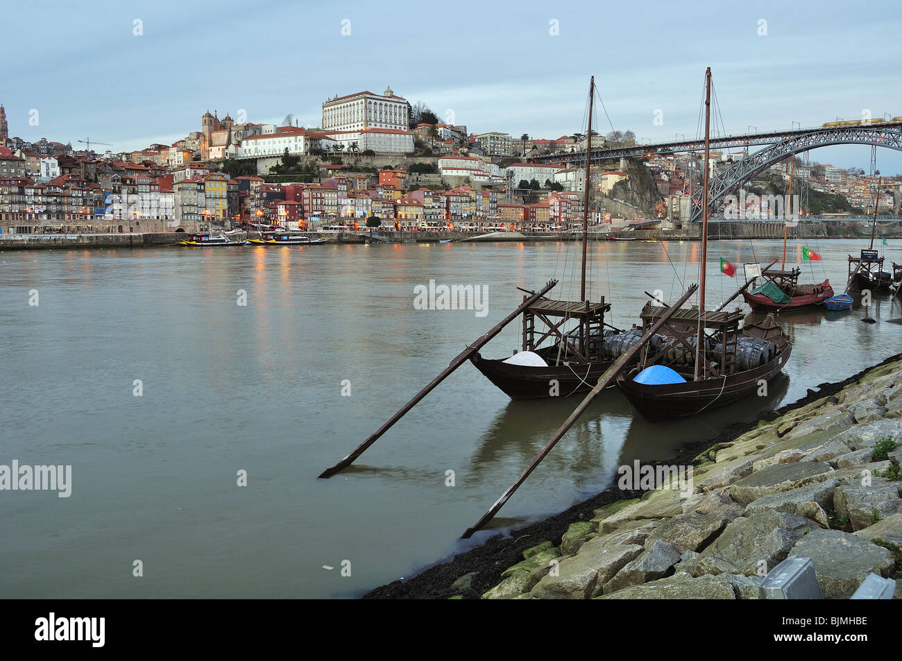 Alimento Bier Cidade Kerne Feriado Férias mar Navio País Fotografen Ponte Hafen Porto Portugal Promenaden Remo Stockfoto