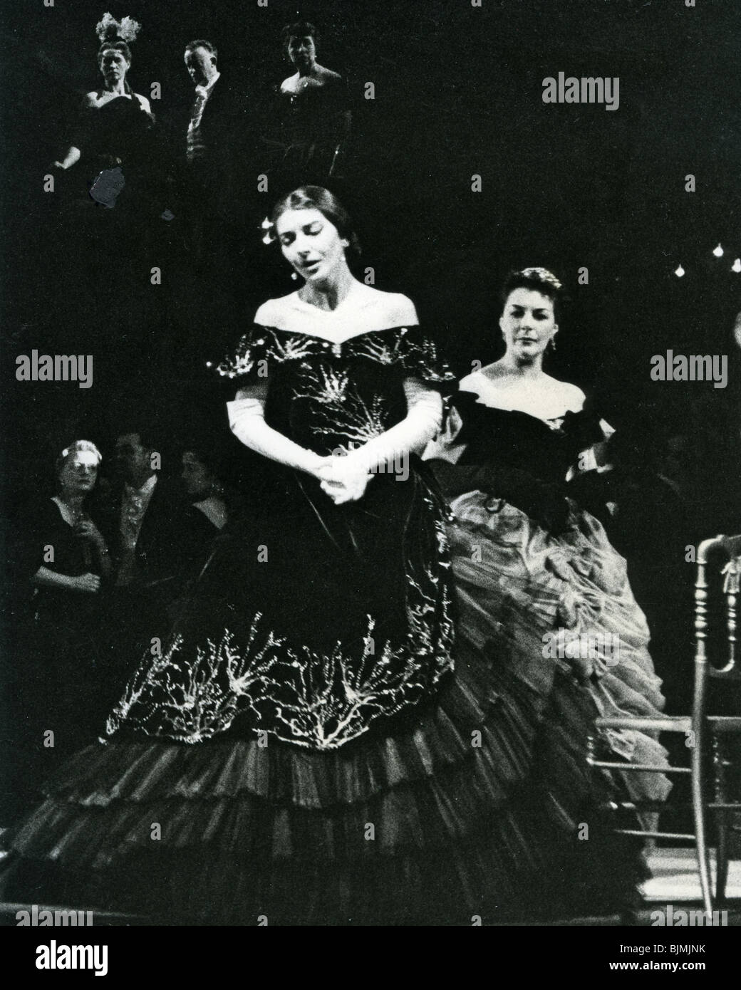 MARIA CALLAS in La Traviata an der Royal Opera House in London, Juli 1965 Stockfoto