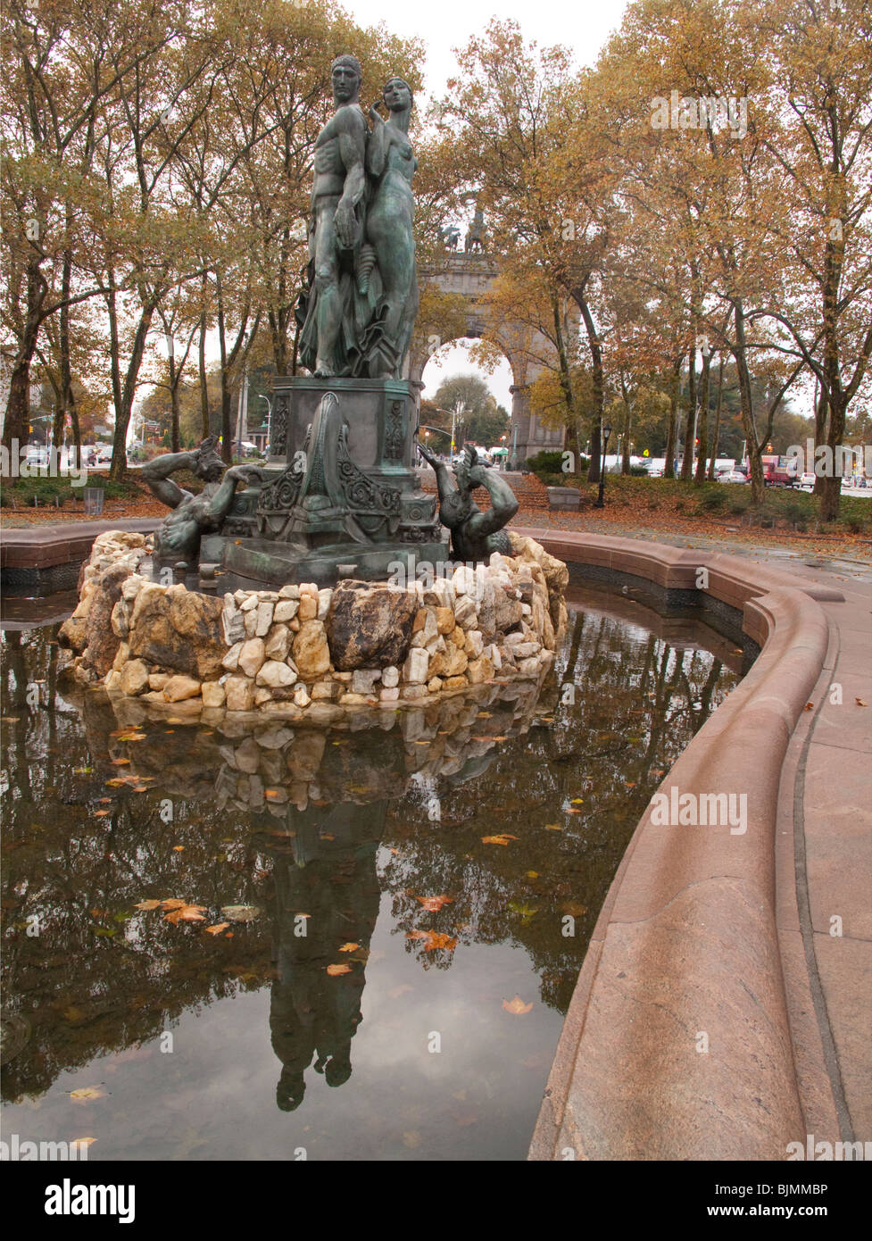 Bailey Brunnen Brooklyn New York NY Stockfoto