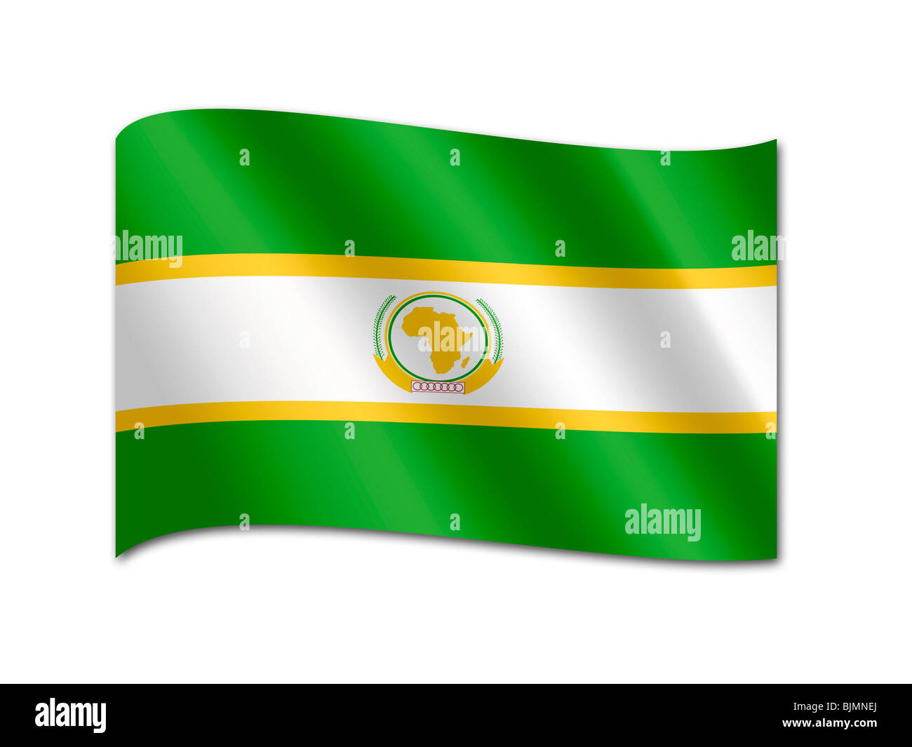 Flagge der Afrikanischen Union Stockfoto