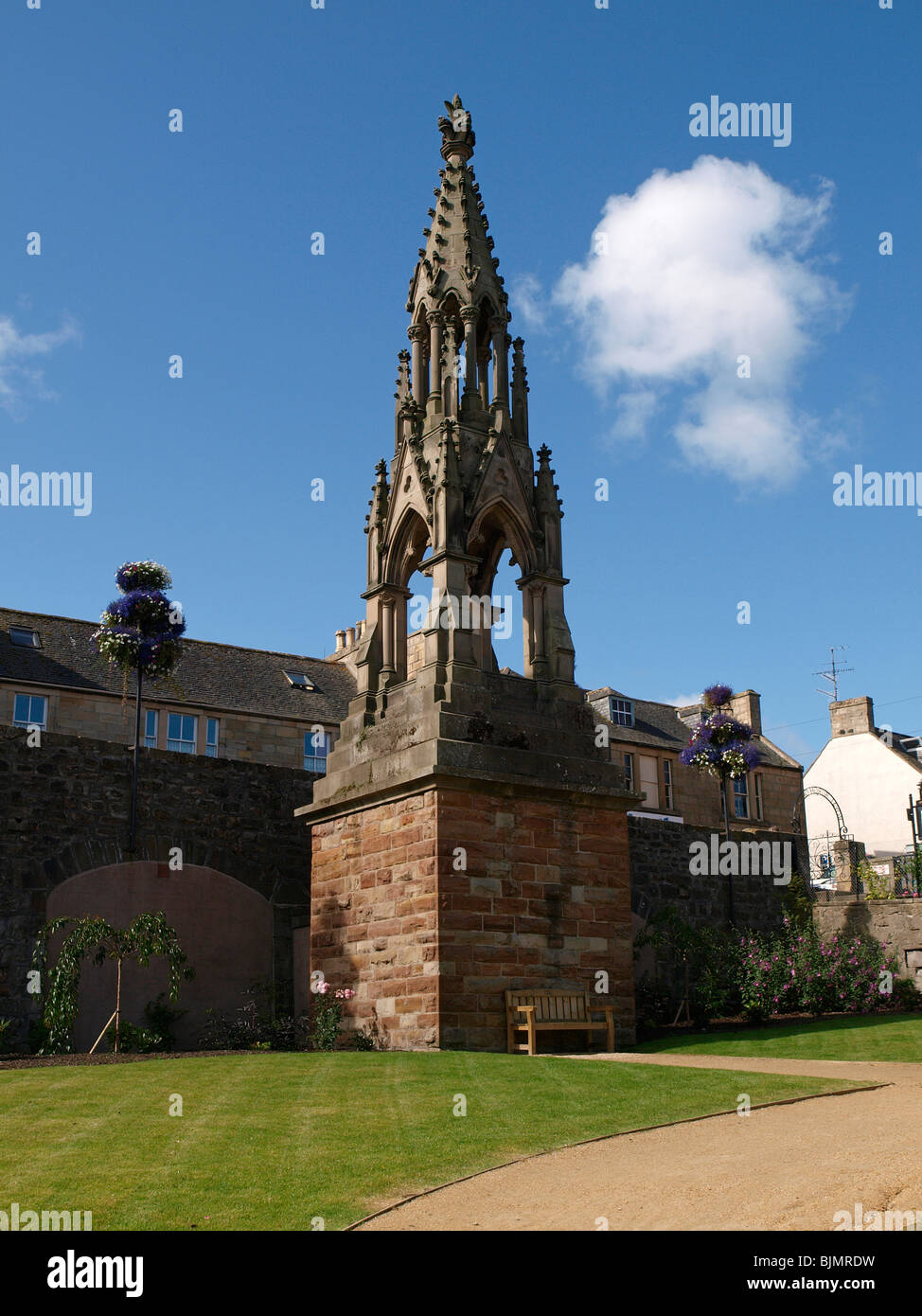 Gemeinschaftsgarten in Tain, Highlands Stockfoto