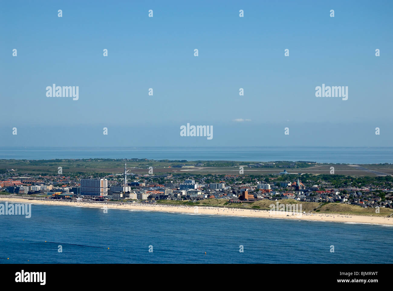 Luftaufnahme, Westerland, Sylt, Nordfriesland, Schleswig-Holstein, Deutschland, Europa Stockfoto