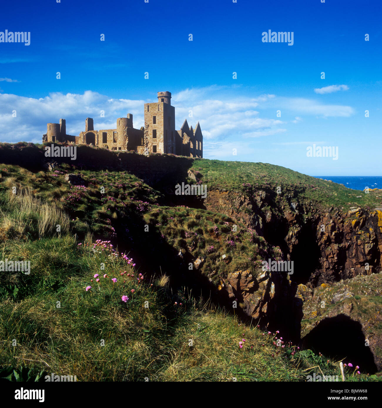 Slains Castle, Cruden Bay, Aberdeenshire Stockfoto