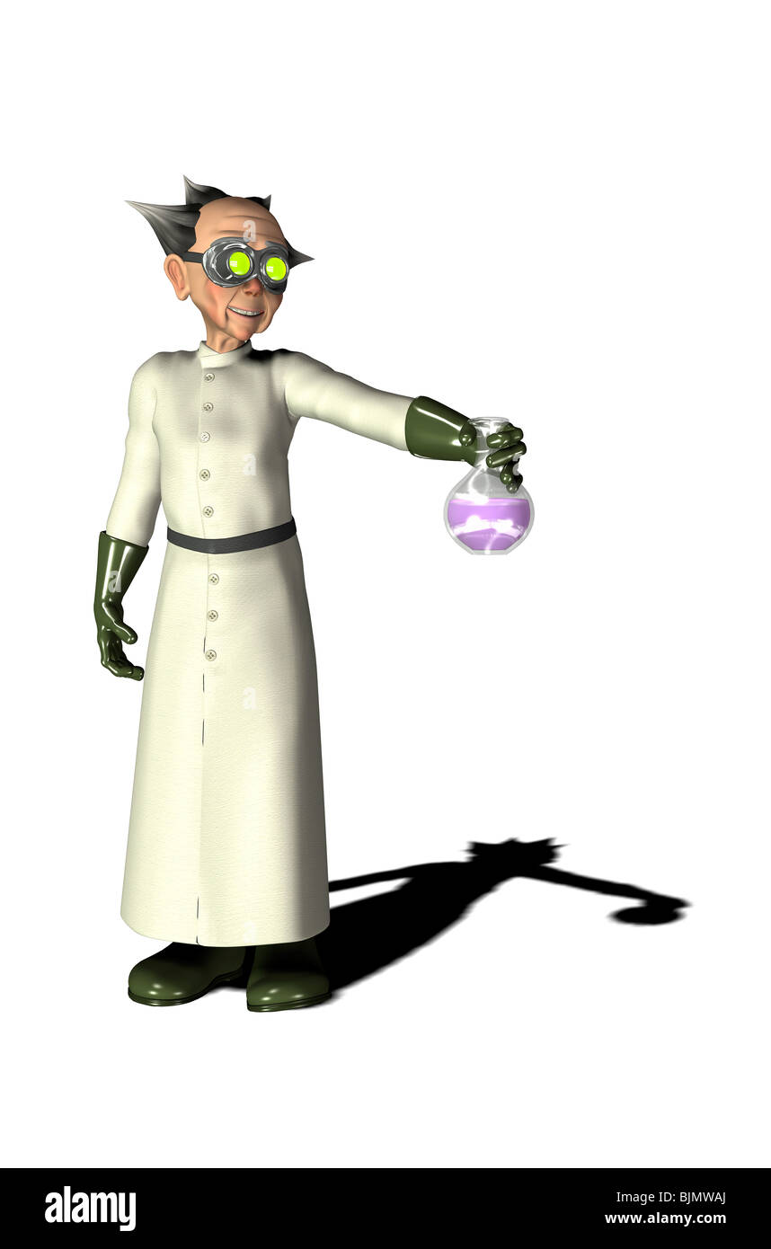 Mad Scientist Stockfoto