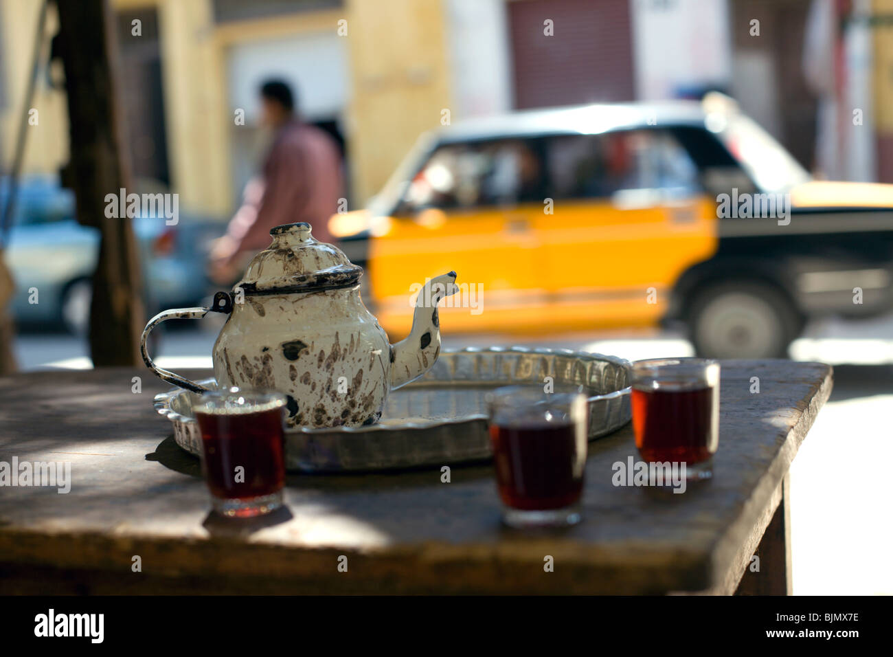 Ein Nachmittag Tradition des Tees in Ägypten Stockfoto