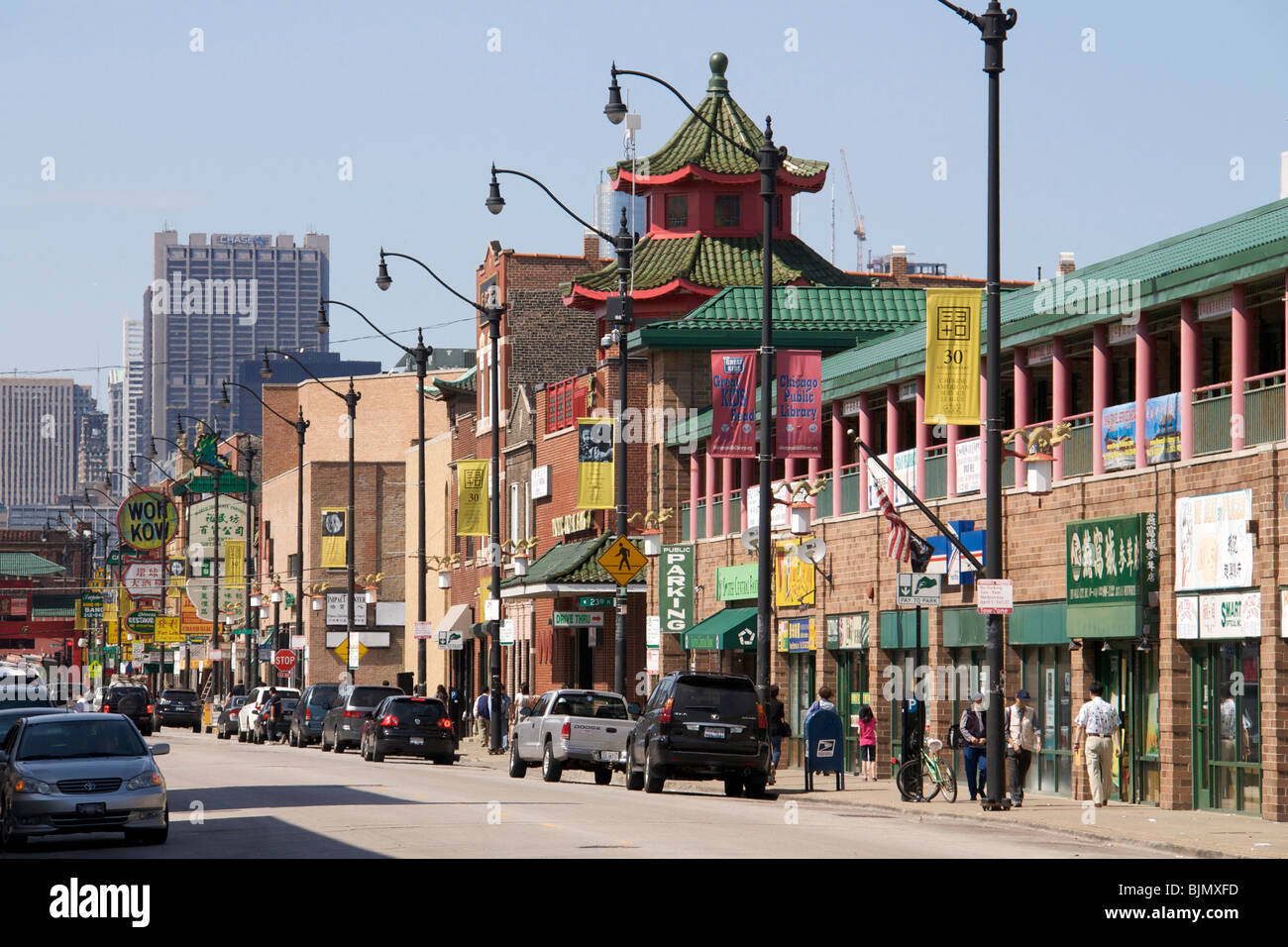 Wentworth Avenue, Chinatown. Chicago, Illinois Stockfoto