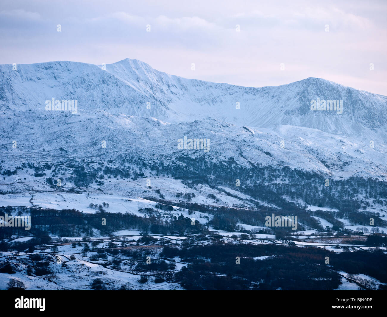 Cadair Idris Penygadair zeigt, der höchste Punkt 893m oder 2930 ft Ortszentrum Snowdonia Wales UK Stockfoto