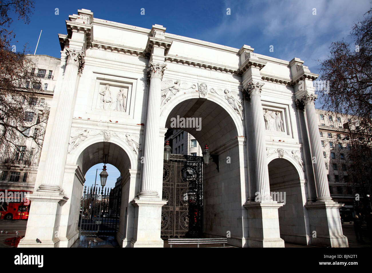 Marble Arch, London, England an der Ecke des Hyde park Stockfoto