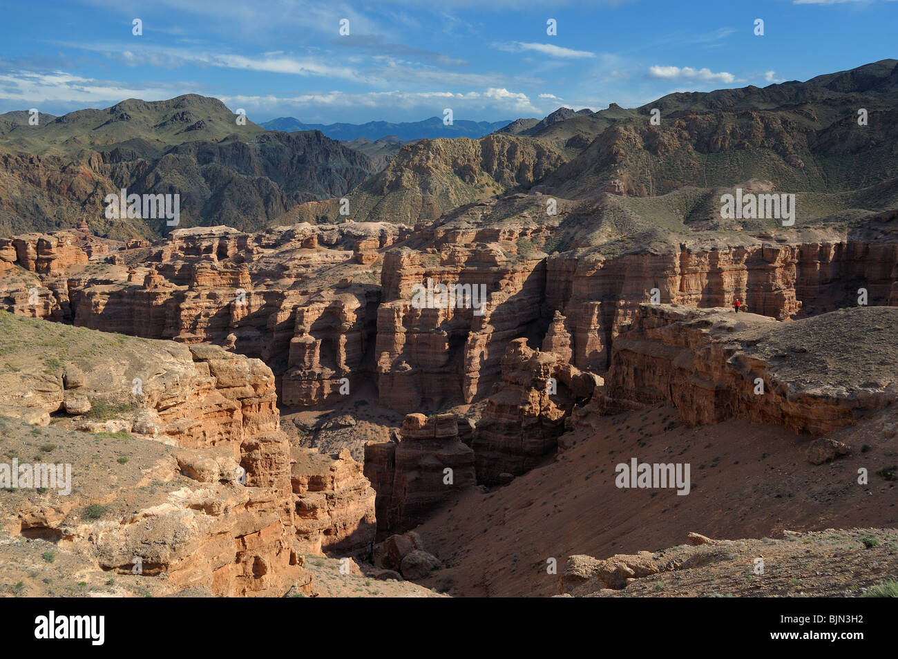 Canyon im Nationalpark "Sehenswert". Dieses Hotel in der Nähe von Almaty Stadt ist beliebtes Urlaubsziel. Stockfoto