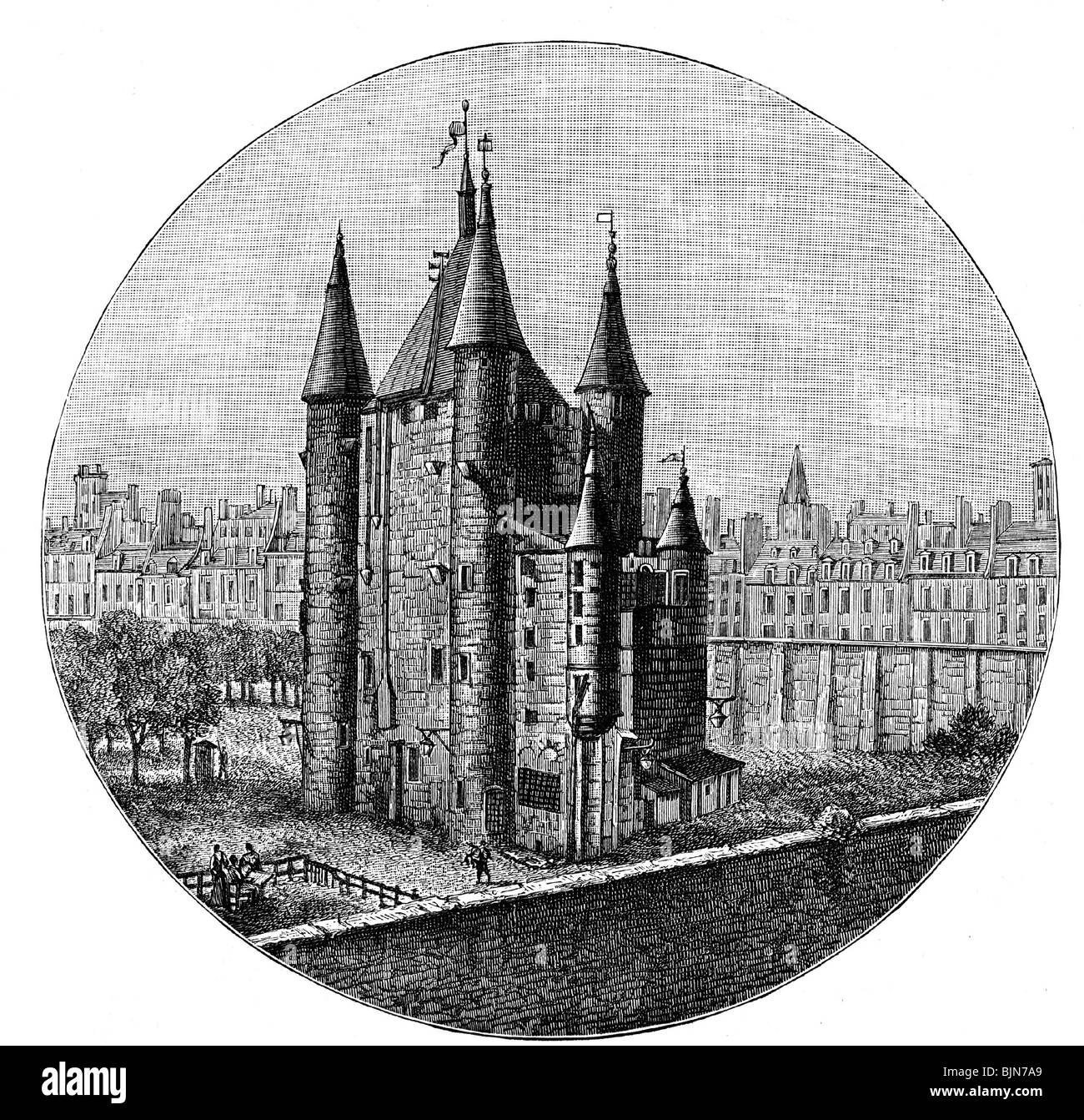 Geographie/Reise, Frankreich, Paris, Le Temple, Haus des Templerordens, 12. Jahrhundert - 1314, Stockfoto