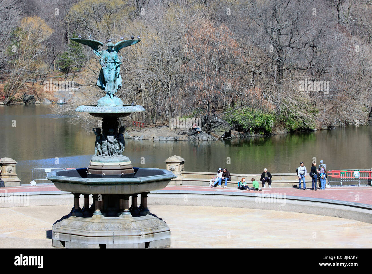 Bethesda-Brunnen / Terrasse Central Park in Manhattan, New York City Stockfoto