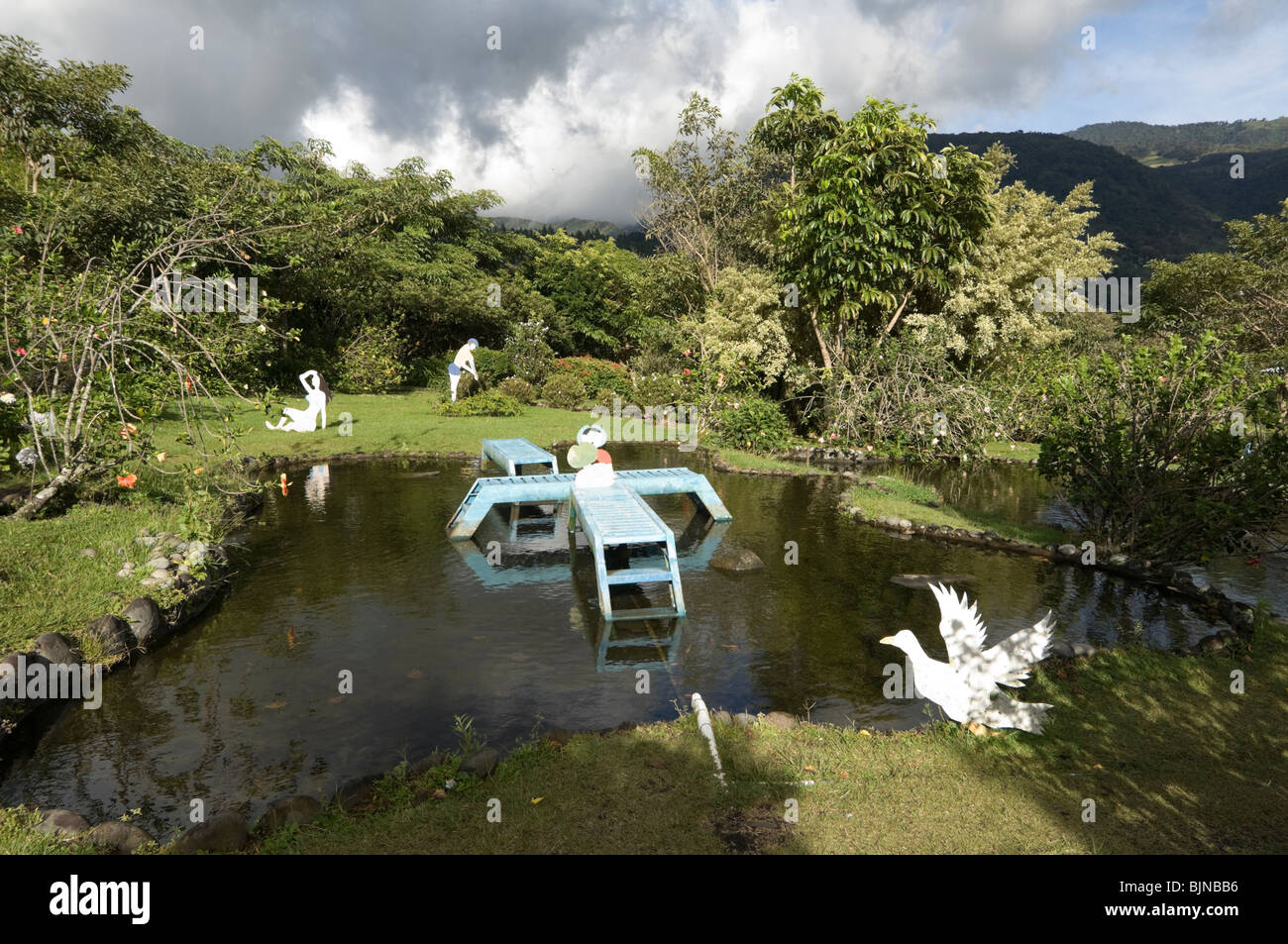 Mi Jardin es Tu Jardin Boquete Chiriqui Provinz Panama Stockfoto