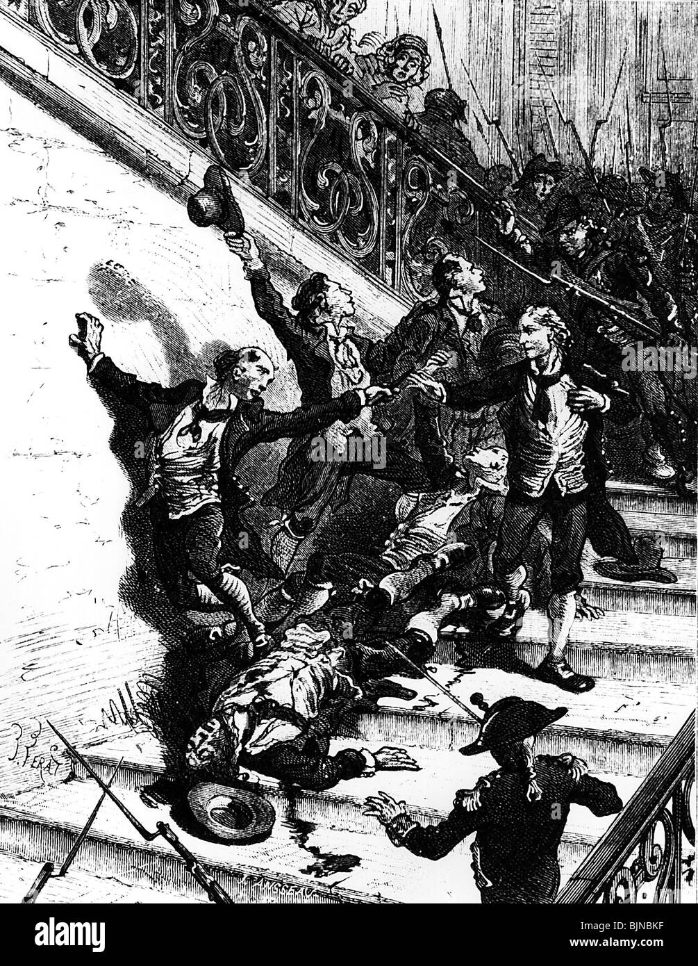 Geografie/Reisen, Frankreich, französische Revolution 1789, Terrorherrschaft, Selbstmord der verurteilten Demokraten, ca. ab dem Jahr 1793, später Holzstich, Ende des 19. Jahrhunderts, historisch, historisch, selbstverschuldet Tod, Selbstmorde, Tod, Revolution, Aufstand, Aufstand, Revolten, Rebellion, Protest, nationaler Aufstand, nationale Aufstände, Aufstand, Unruhen, Krawalle, Politik, Ereignis, Ereignisse, männlich, Mann, Männer, Menschen, Menschen, Menschen Stockfoto