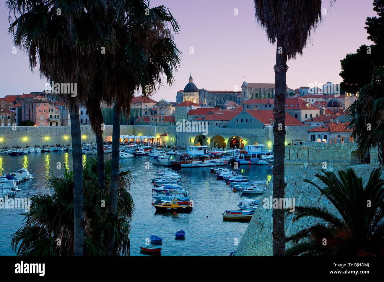 Hafen von Dubrovnik, Kroatien Stockfoto