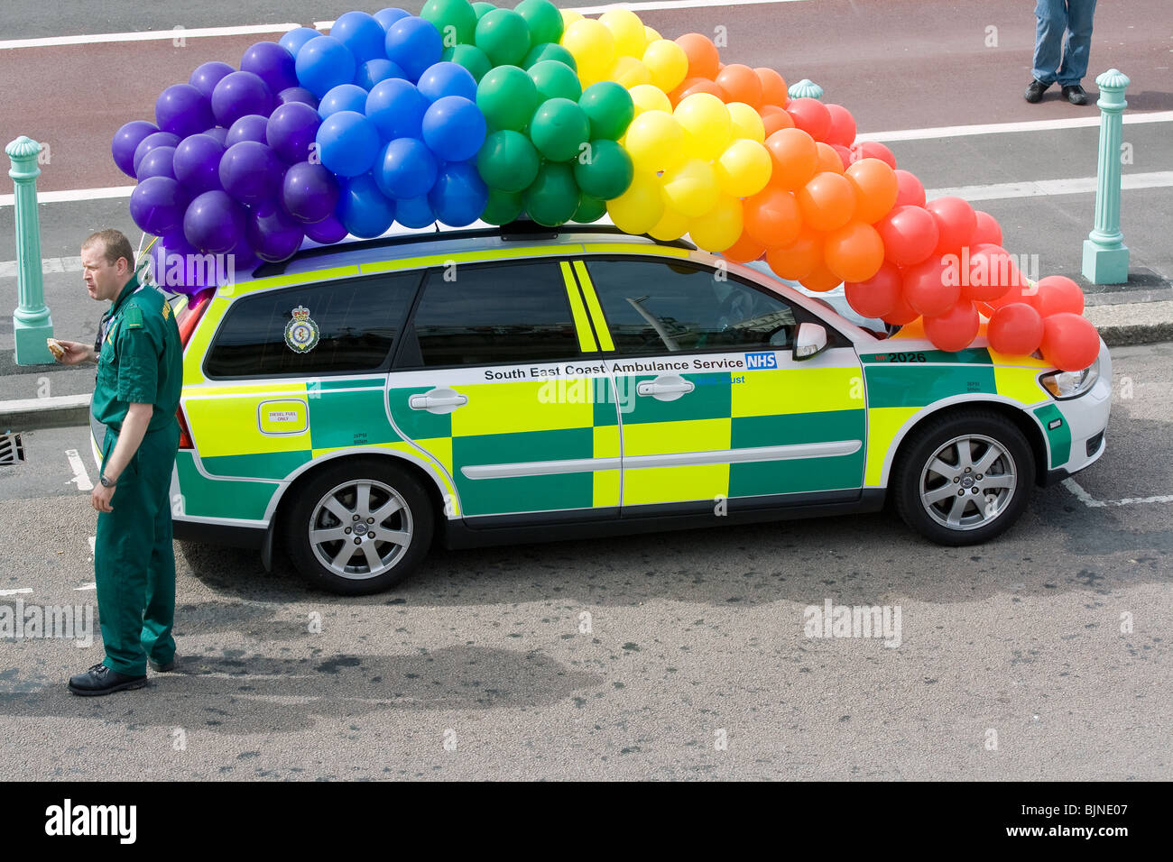 Brighton Pride Festival im Jahr 2009. Stockfoto