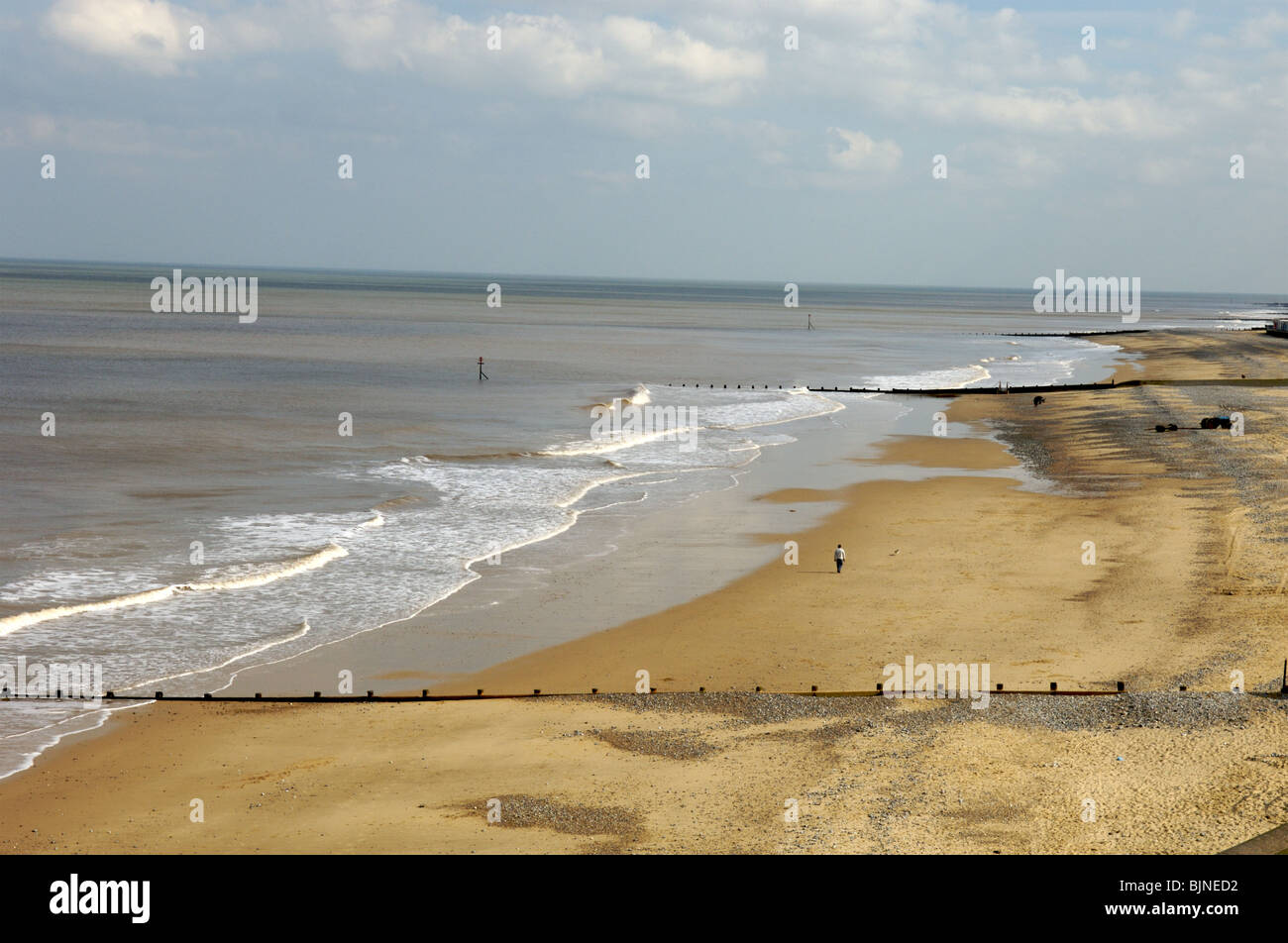 Cromer Beach, Norfolk Stockfoto