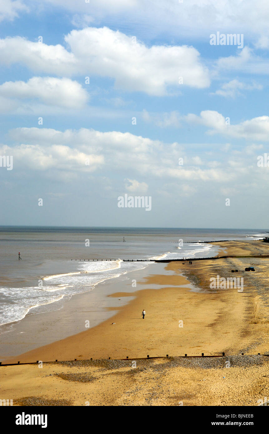 Cromer Beach, Norfolk Stockfoto