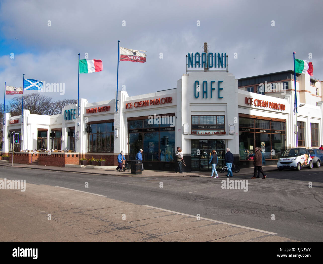 Nardinis Cafe, Largs, Schottland Stockfoto