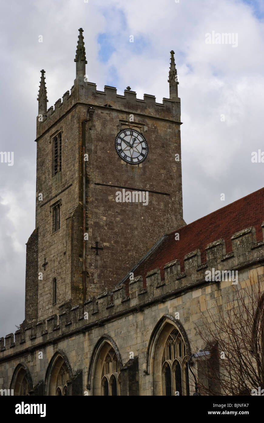 St. Marien Kirche, Marlborough, Wiltshire. Stockfoto