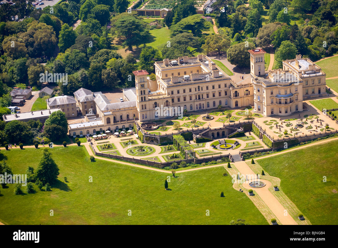 Antenne, Osborne House, East Cowes, Isle Of Wight, England Stockfoto