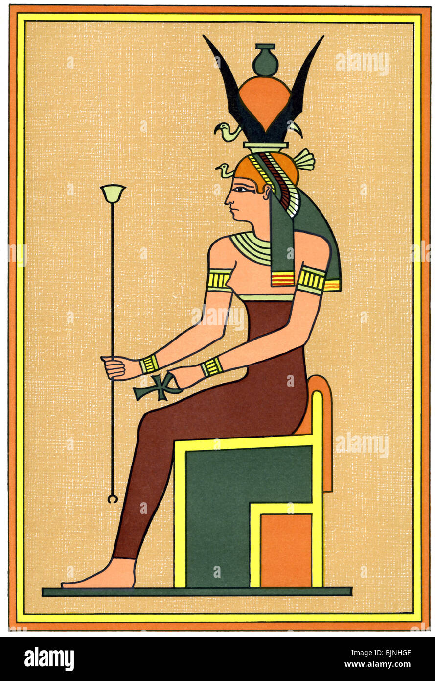Ägyptische Mythologie als Göttin des Himmels und als die Mutter und die Tochter des Sonnengottes Ra Mutter geehrt Stockfoto