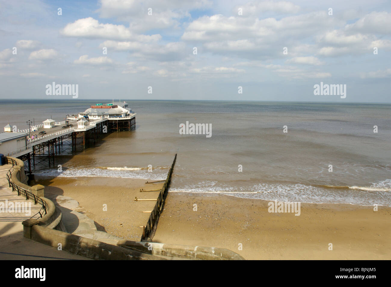 Cromer Pier und Strand, Norfolk Stockfoto