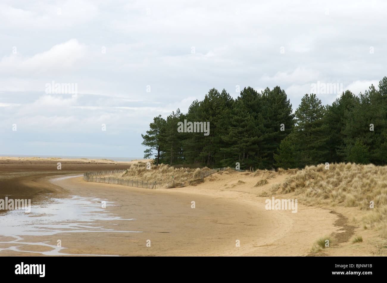 Holkham Beach, Norfolk Stockfoto