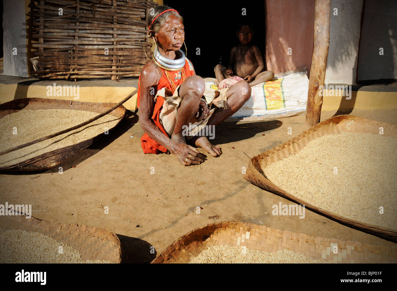 Gadba-Indianerin Stockfoto