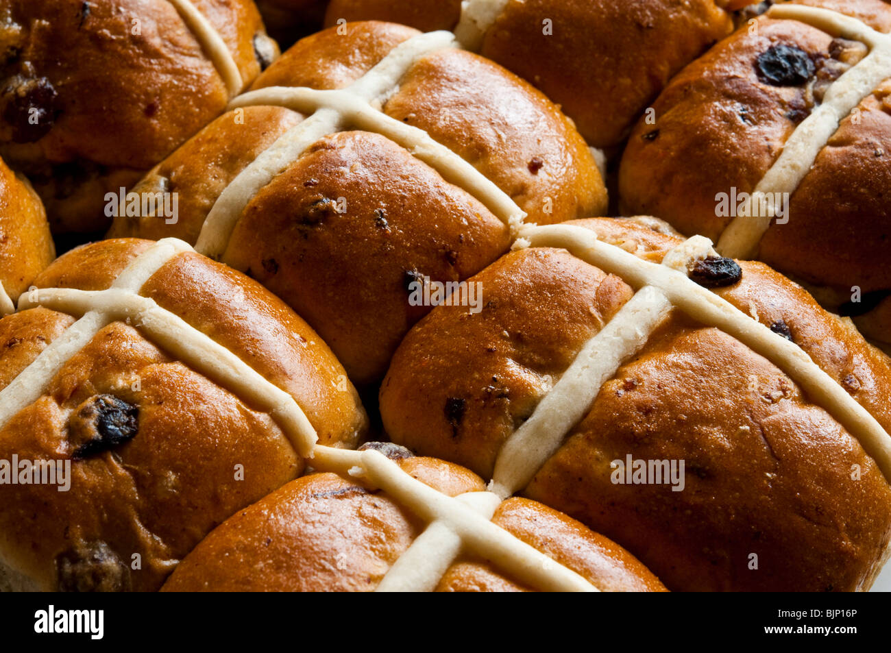 Hot Cross buns Stockfoto