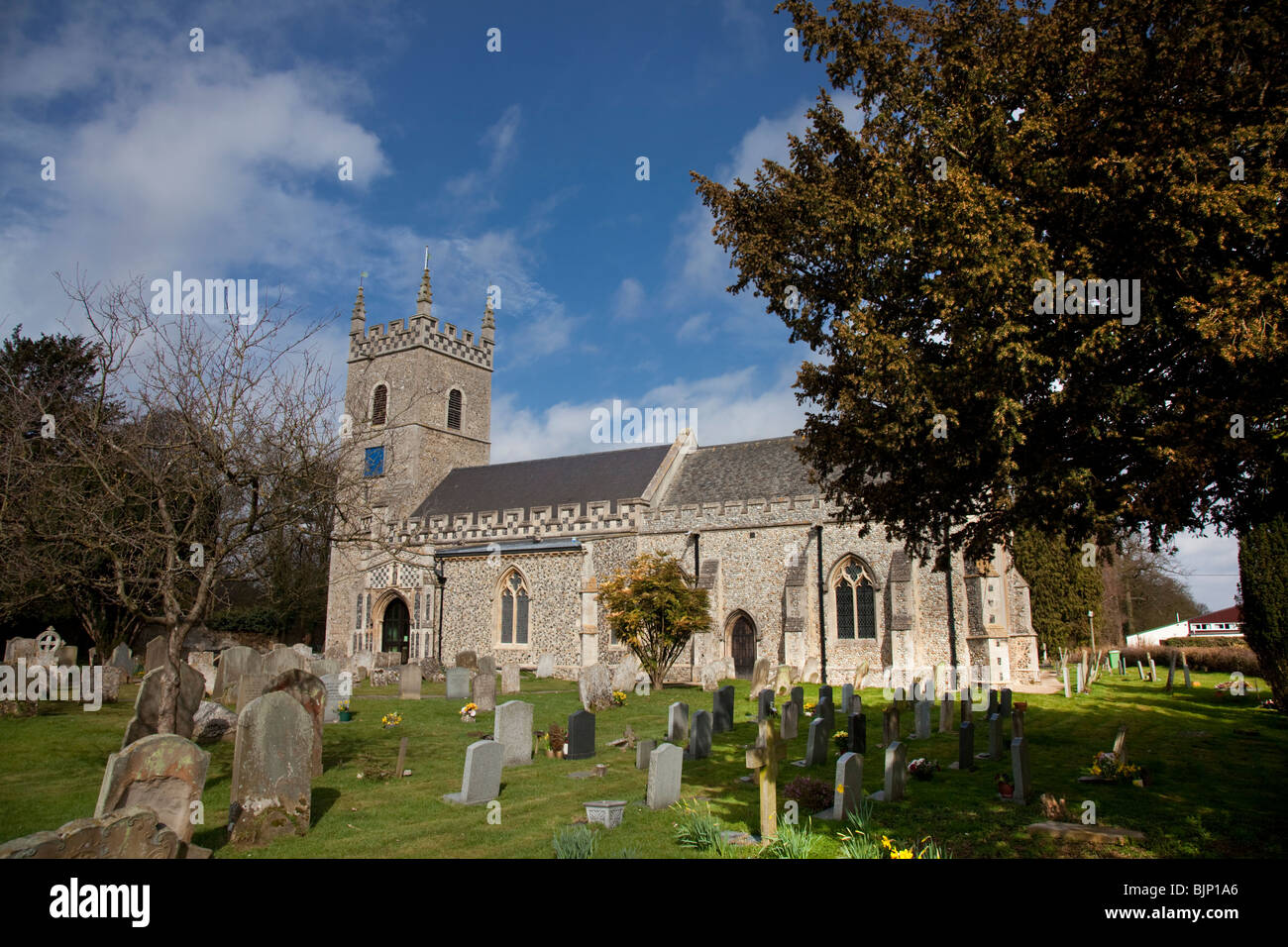 St Leonard's Kirche, Horringer Stockfoto