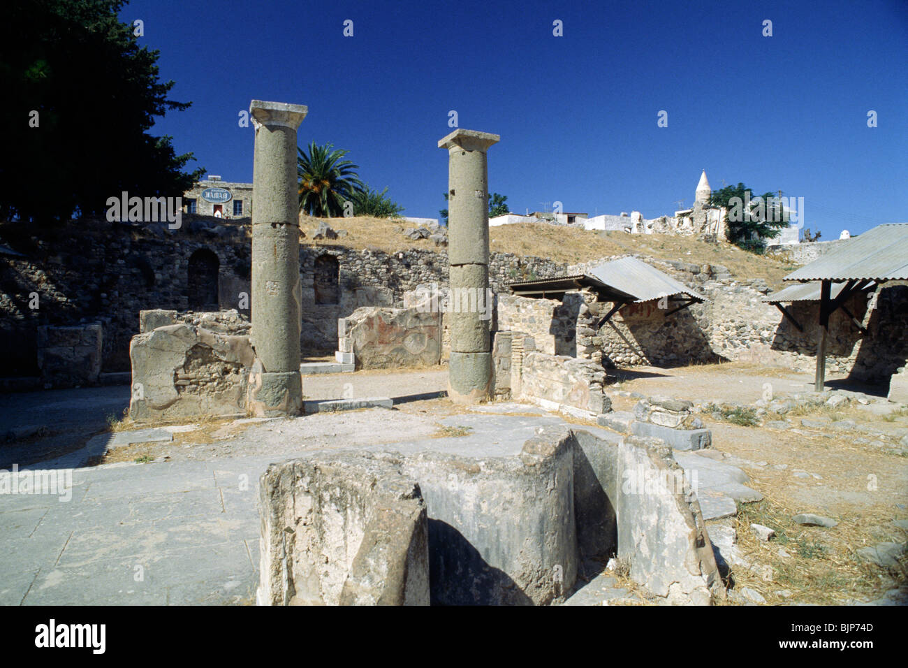 Griechenland, Dodekanesische Inseln, Kos, römische Ruinen Stockfoto