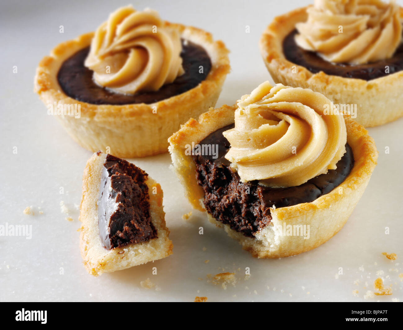 Schokolade Kuchen. Essen Fotos Stockfoto