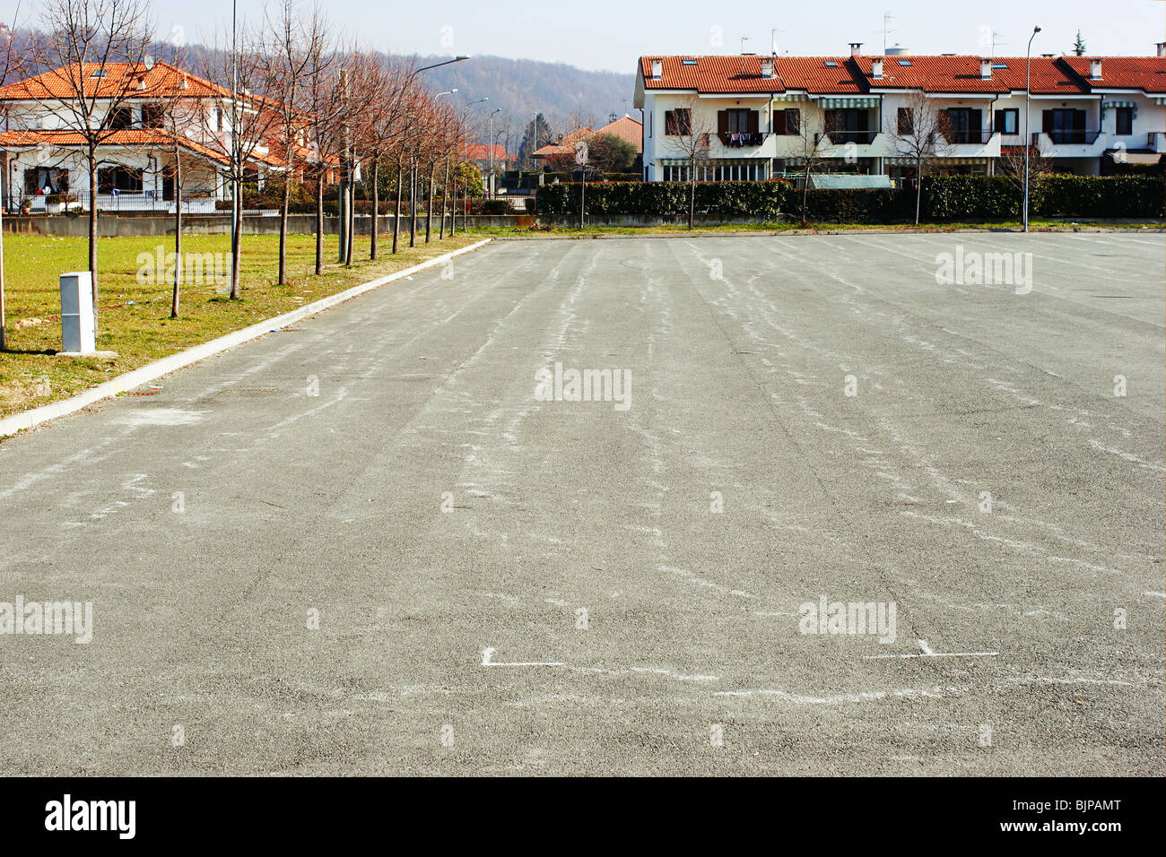 Neubauten in Bruino, Val Sangone, Torino. Stockfoto