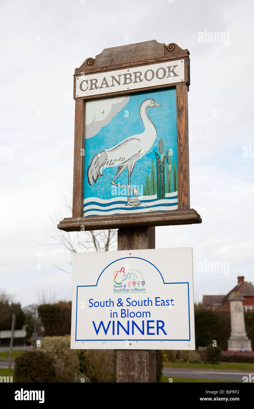 Dorf Schild, Cranbrook, Kent, UK. Gewinner-Dorf in Bloom, South & Süd-Ost-Region. Stockfoto